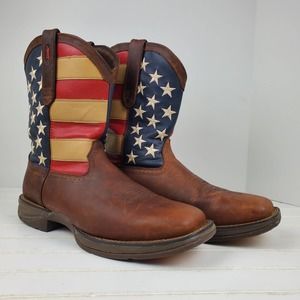 DURANGO Rebel Cowboy Boots DURANGO American Flag DB5554 Western Boots 12EE Mens